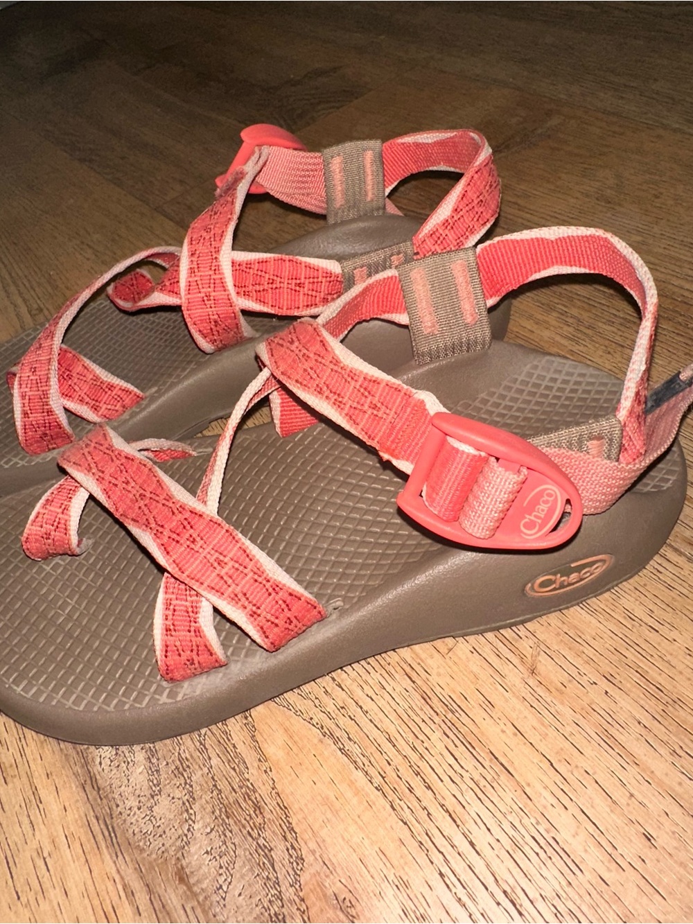 Chaco Women's Pink-Pattern Strapped Sandals